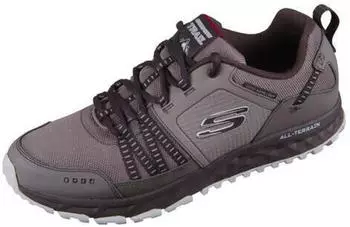 Skechers Escape Plan black leather/charcoal