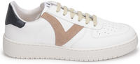 Victoria Madrid (Lederoptik/Farbe) - weiss/braun Sneaker wei&szlig; 39 EU