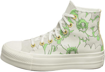 Converse Chuck Taylor All Star Lift High Top Crafted Florals desert sand/lime rave/egret