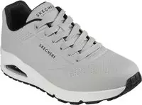 Skechers Sneaker "Uno - Stand on Air", Herren, Gr. 48,5, grau (hellgrau, schwarz)