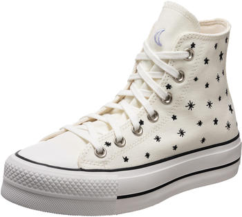 Converse Chuck Taylor All Star Lift High Top Embroidered Stars egret/black/moonstone violet