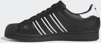 Adidas Superstar core black/cloud white/team power red