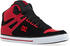fiery red/white/black