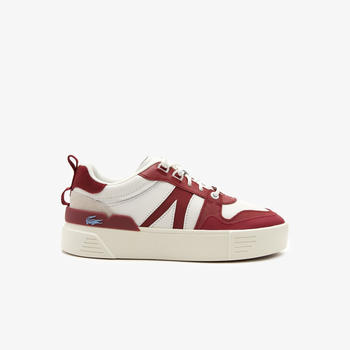 Lacoste L002 Women (leather) white/red burgundy