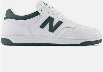 New Balance BB480 Low white/nightwatch green/light aluminum