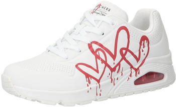 Skechers UNO DRIPPING IN LOVE white red W