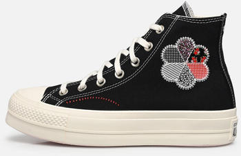 Converse Chuck Taylor All Star Lift High Top Crafted Patchwork black/egret/red