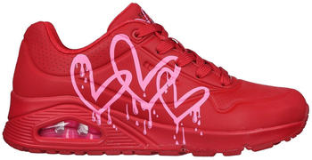 Skechers UNO DRIPPING IN LOVE red pink W
