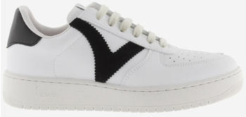 Victoria Shoes Madrid Contrasting Leather-Effect white/black