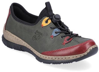 Rieker (N3271) wine/forest/royal/mustard/black