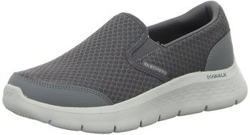 Skechers Go Walk Flex - Request grey leather/grey trim
