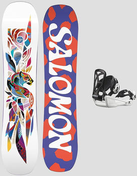 Salomon ace+Goodtime Black Xs (2024) Snowboard-Set