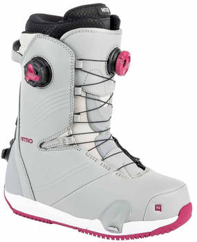 Nitro Dynasty Step On Boa Woman Snowboard Boots (848656-Iron/Wine-240) grau