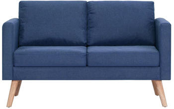 vidaXL 2-sitzer Sofa Stoff blau