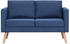 vidaXL 2-sitzer Sofa Stoff blau