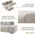 Juskys Ecksofa Iseo L-Form Cord
