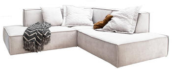 Kawola Ecksofa SAMU Stoff Recamiere 226cm rechts beige