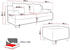 Mirjan24 Dover mit Polsterhocker Lux 05 + Lux 06