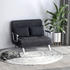 HomCom 2-Sitzer Schlafsofa mit Armlehne 3-in-1 105x80x78 cm grau