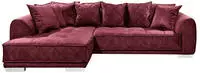 ED EXCITING DESIGN Ecksofa "Sentina L-Form" mit R&uuml;ckenkissen
