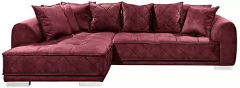 Primo Ecksofa Sentina rot 319x90x194 cm
