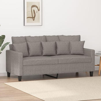vidaXL 2-Sitzer-Sofa Taupe 140 cm Stoff (359274)
