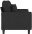 vidaXL 2-Sitzer-Sofa Schwarz 120 cm Stoff (359263)