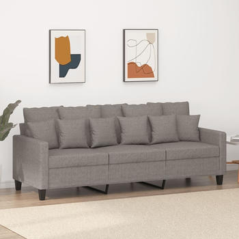 vidaXL 3-Sitzer-Sofa Taupe 180 cm Stoff (359282)
