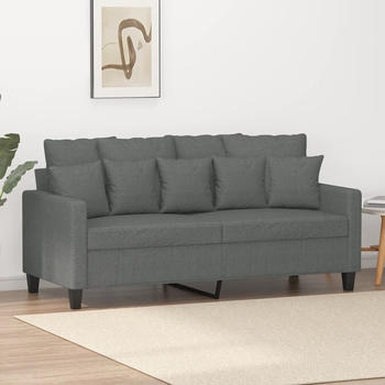 vidaXL 2-Sitzer-Sofa Dunkelgrau 140 cm Stoff (359268)