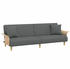 vidaXL Schlafsofa mit Armlehnen Dunkelgrau Stoff (351844)