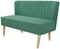 vidaXL Sofa Stoff 117 x 55,5 x 77 cm Gr&uuml;n