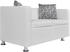 vidaXL 2-Sitzer-Sofa Kunstleder Weiß (242212)