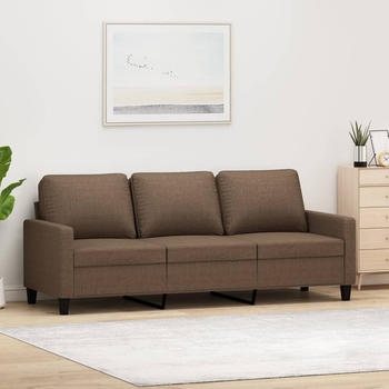 vidaXL 3-Sitzer-Sofa Braun 180 cm Stoff (359174)