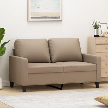 vidaXL 2-Sitzer-Sofa Cappuccino-Braun 120 cm Kunstleder (359136)