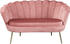 SalesFever Muschel-Sofa 2-Sitzer 136x78x76cm