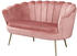 SalesFever Muschel-Sofa 2-Sitzer 136x78x76cm rose