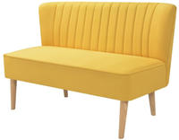 vidaXL Sofa Stoff 117x55,5x77 Gelb