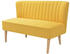 vidaXL Sofa Stoff 117 x 55,5 x 77 cm Gelb (244074)