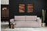 Konsimo Schlafsofa mit Schlaffunktion NAPI Beige Cord Loft 244x89x101 cm