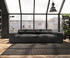 DeLife Big-Sofa Sirpio XL 270x130 cm Mikrofaser Schwarz