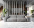 DeLife Big-Sofa Sirpio XL 270x130 cm Mikrofaser Taupe