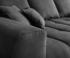 DeLife Ecksofa Josea 300x220 cm Mikrofaser Schwarz Recamiere rechts