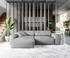 DeLife Ecksofa Sirpio XL 270x170 cm Mikrofaser Grau Recamiere variabel