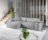 DeLife Ecksofa Sirpio XL 270x170 cm Mikrofaser Grau Recamiere variabel