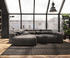 DeLife Ecksofa Sirpio XL 270x170 cm Mikrofaser Khakibraun Recamiere variabel