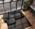 DeLife Ecksofa Sirpio XL 270x170 cm Mikrofaser Schwarz Recamiere variabel