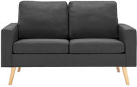 vidaXL 2-Sitzer-Sofa Dunkelgrau Stoff