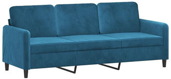 vidaXL 3-seater sofa 198 x 77 x 80 velvet blue