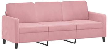 vidaXL 3-seater sofa 198 x 77 x 80 velvet pink