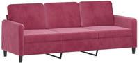 3-sitzer-sofa Weinrot 180 Cm Samt - Vidaxl